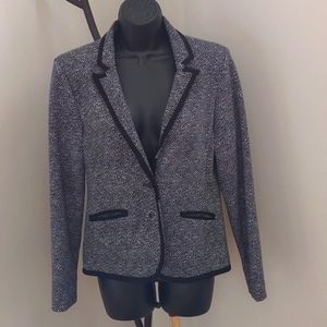 Covington jacket in black/white